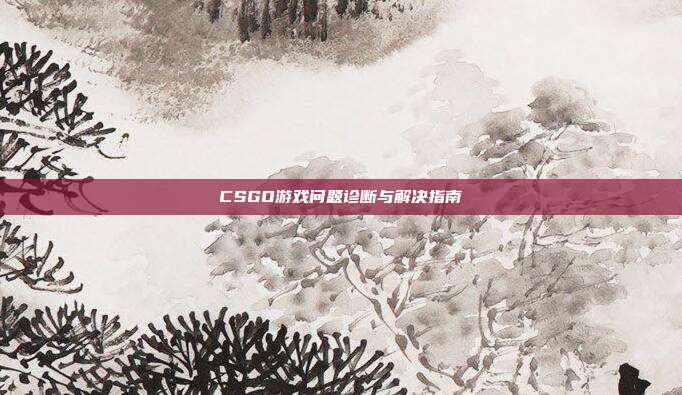 CSGO游戏问题诊断与解决指南