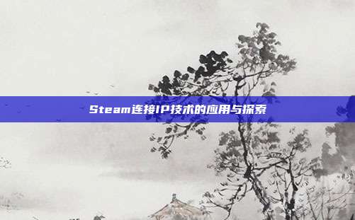 Steam连接IP技术的应用与探索