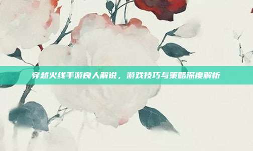 穿越火线手游良人解说,游戏技巧与策略深度解析