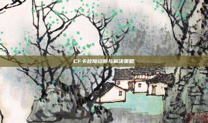 CF卡故障诊断与解决策略