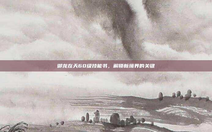 御龙在天60级技能书,解锁新境界的关键