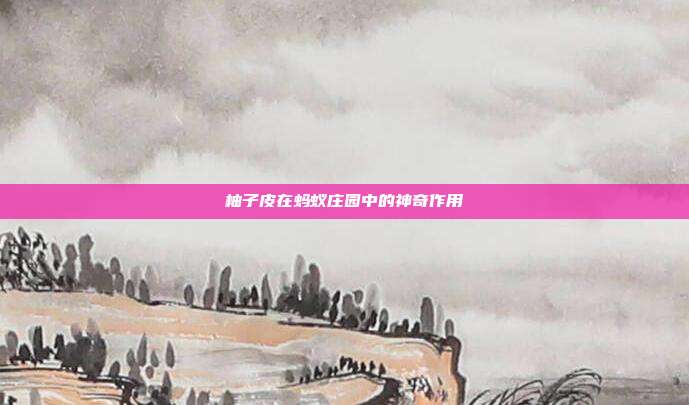 柚子皮在蚂蚁庄园中的神奇作用
