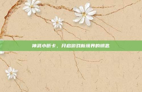 神武小昕卡,开启游戏新境界的钥匙