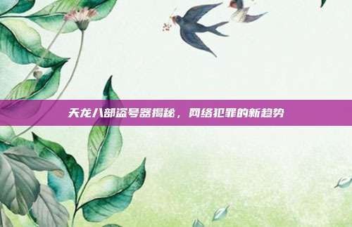 天龙八部盗号器揭秘,网络犯罪的新趋势