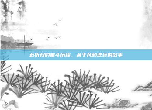五折叔的奋斗历程,从平凡到逆袭的故事