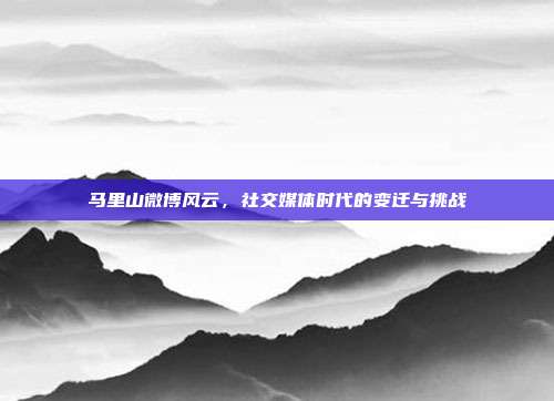 马里山微博风云,社交媒体时代的变迁与挑战