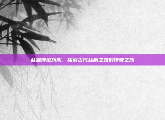 丝路传说旗舰,探索古代丝绸之路的传奇之旅
