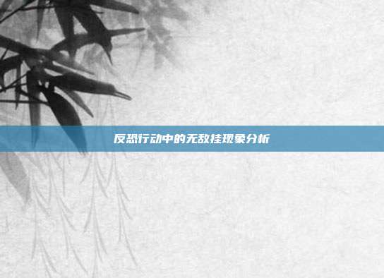 反恐行动中的无敌挂现象分析