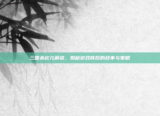 三国杀欣儿解说,揭秘游戏背后的故事与策略