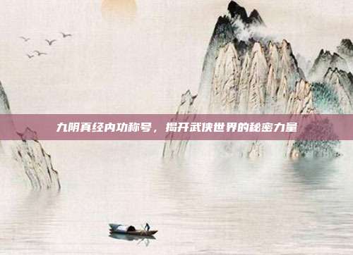 九阴真经内功称号,揭开武侠世界的秘密力量