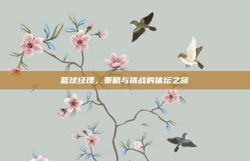 篮球经理,策略与挑战的体坛之旅