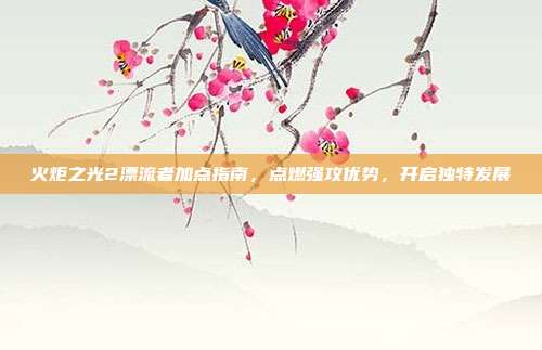 火炬之光2漂流者加点指南,点燃强攻优势,开启独特发展