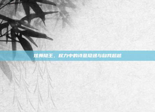 炫舞隐王,权力中的诗意隐逸与自我超越
