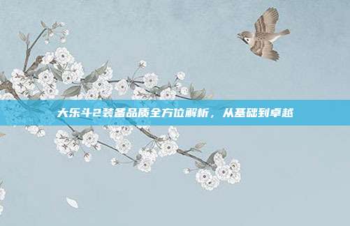 大乐斗2装备品质全方位解析,从基础到卓越