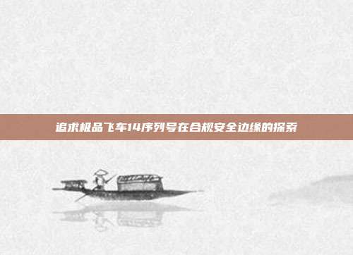 追求极品飞车14序列号在合规安全边缘的探索