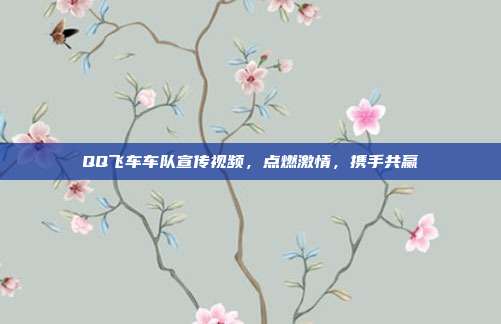 QQ飞车车队宣传视频,点燃激情,携手共赢