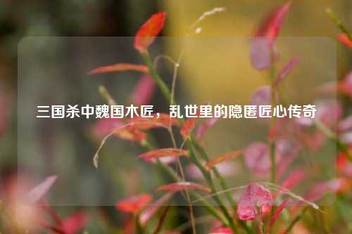 三国杀中魏国木匠,乱世里的隐匿匠心传奇