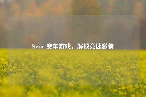 Steam 赛车游戏,解锁竞速激情