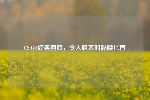 CS:GO经典回顾,令人胆寒的骷髅匕首