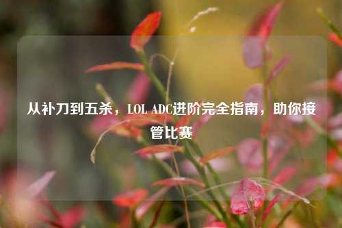 从补刀到五杀,LOL ADC进阶完全指南,助你接管比赛
