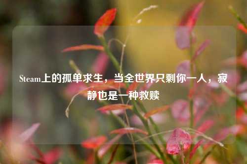 Steam上的孤单求生,当全世界只剩你一人,寂静也是一种救赎