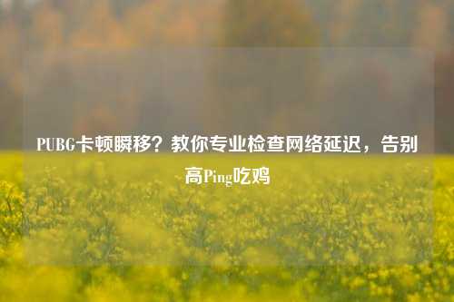 PUBG卡顿瞬移?教你专业检查网络延迟,告别高Ping吃鸡