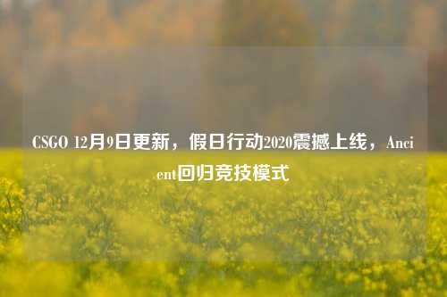 CSGO 12月9日更新,假日行动2020震撼上线,Ancient回归竞技模式