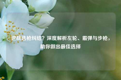 逆战选枪纠结?深度解析左轮、霰弹与步枪,助你做出最佳选择