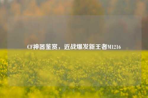 CF神器鉴赏,近战爆发新王者M1216