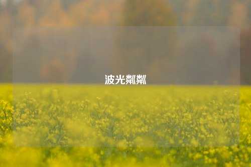 波光粼粼