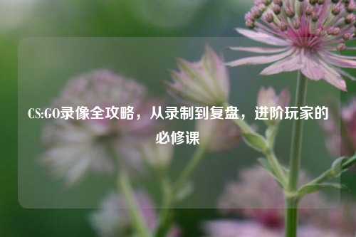 CS:GO录像全攻略,从录制到复盘,进阶玩家的必修课