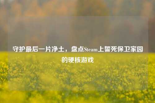 守护最后一片净土,盘点Steam上誓死保卫家园的硬核游戏