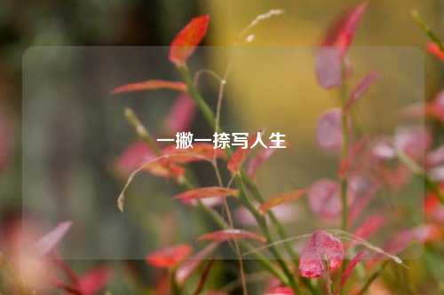 一撇一捺写人生