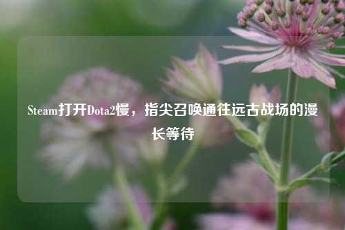 Steam打开Dota2慢,指尖召唤通往远古战场的漫长等待