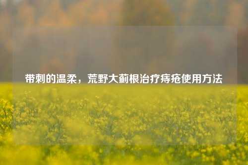 带刺的温柔,荒野大蓟根治疗痔疮使用方法