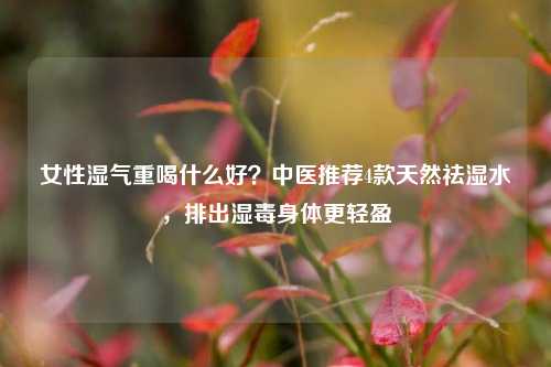 女性湿气重喝什么好?中医推荐4款天然祛湿水,排出湿毒身体更轻盈