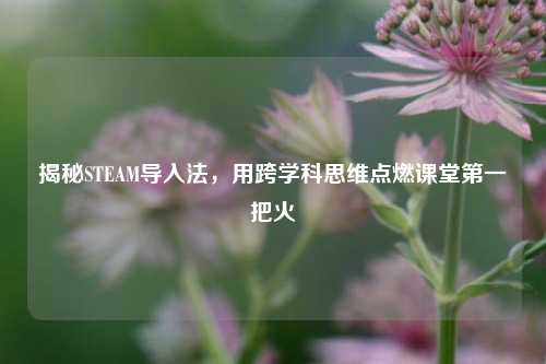 揭秘STEAM导入法,用跨学科思维点燃课堂第一把火