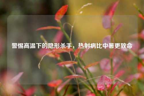 警惕高温下的隐形杀手,热射病比中暑更致命