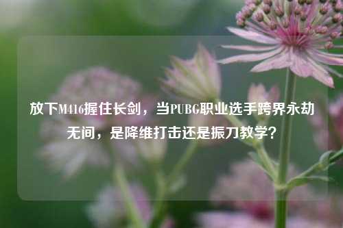 放下M416握住长剑,当PUBG职业选手跨界永劫无间,是降维打击还是振刀教学?